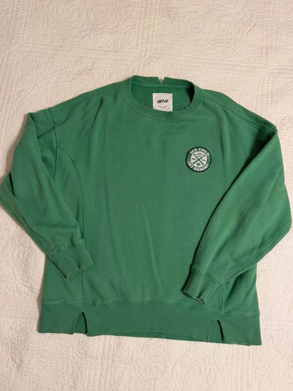 aerie Green Women’s Crewneck Sweatshirt